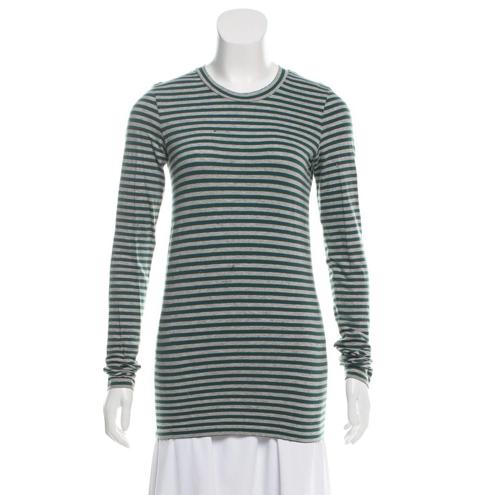 Theory Striped Long Sleeve Top